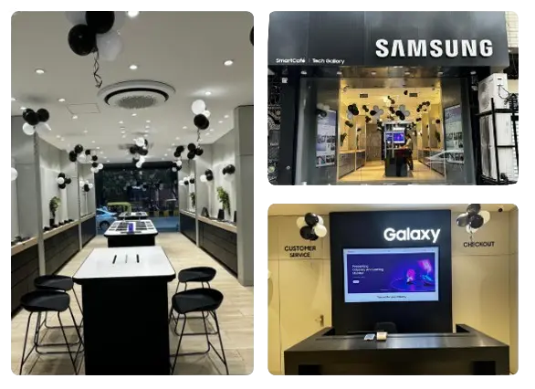 Inside View of Samsung Store Kanpur - Modern Electronics Showroom